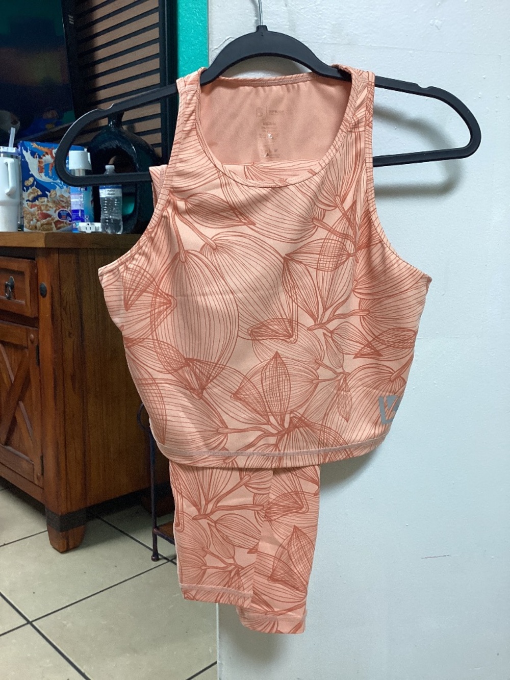 Buff bunny Orange Gym set Crop Top and Legging !